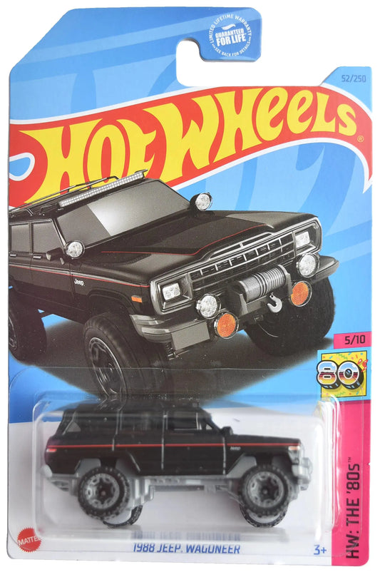 Hot Wheels 1988 Jeep Wagoneer The 80s 5/10 [Black] 52/250