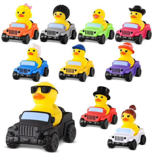 40 Pcs Jeep Ducks Rubber Ducks 2.8 Inch Jeep Ducks for Ducking 20 Rubber Ducks Assortment with 20 Jeeps Ducks for Jeeps Collection Valentines Day Birthdays Gifts Party Favors Baby Bath Toy