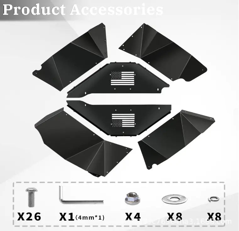 North America Best-Selling Rear Mud Flaps for Jeep JK/JKU 07-18